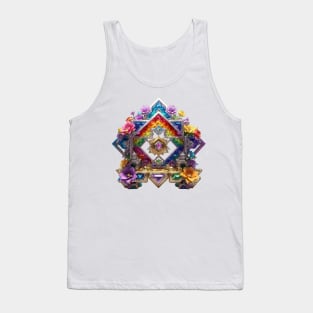 Abstract Geometric Fractal Tank Top